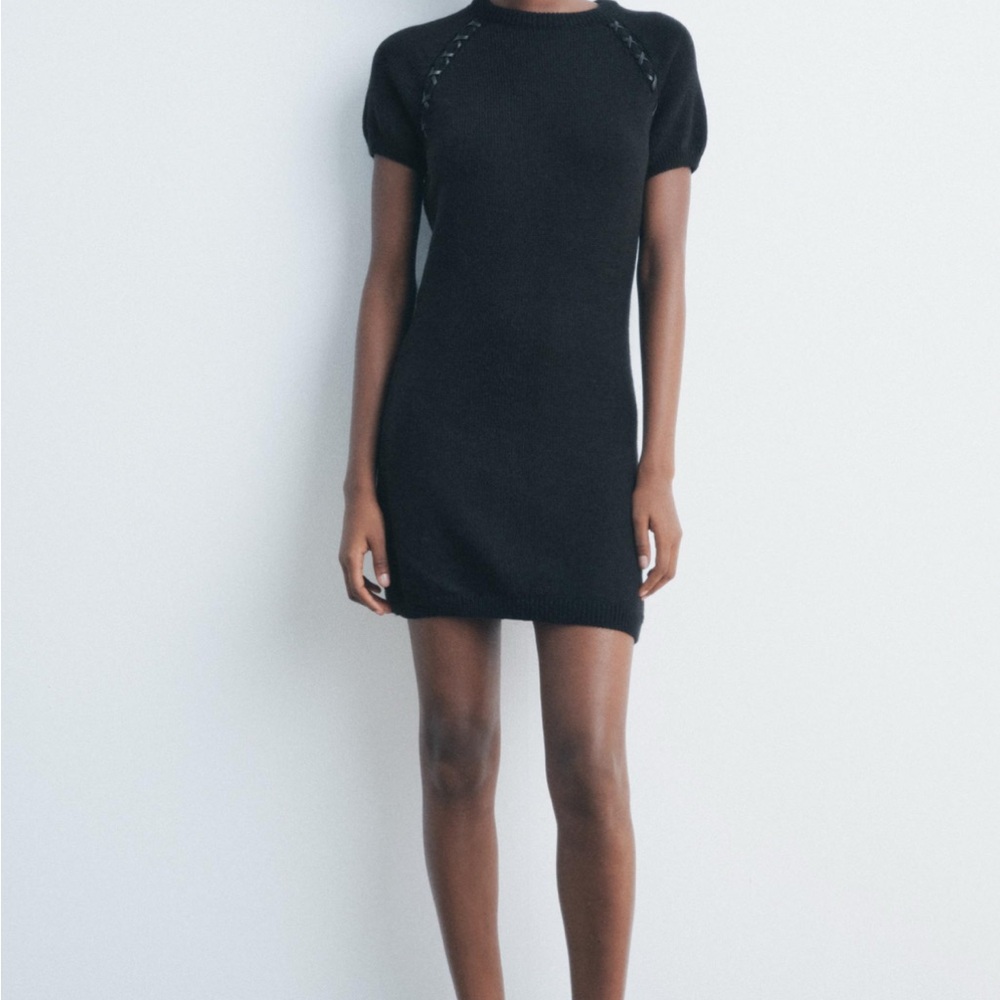 Zara Black Sheath Mini Dress